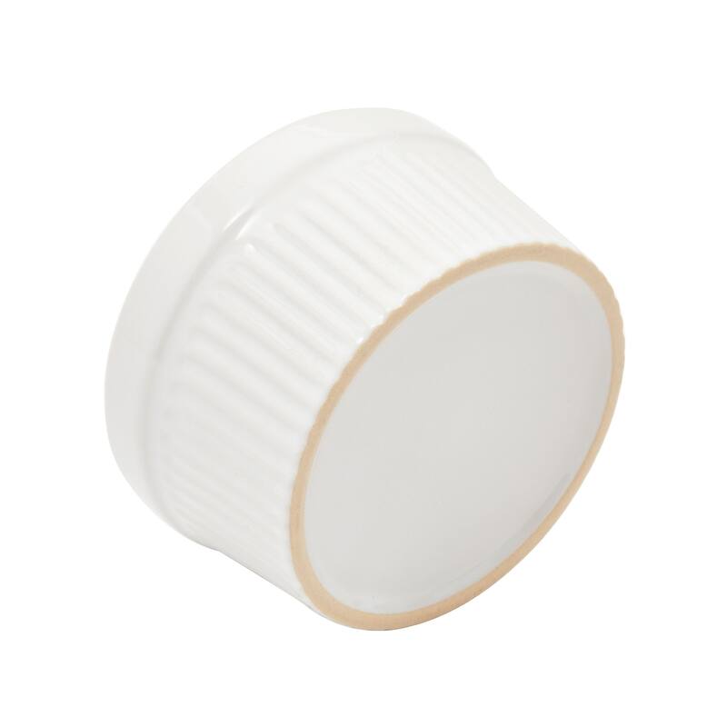 8 oz White Ceramic Ramekins for Baking, Creme Brulee, Souffle (6 Pack